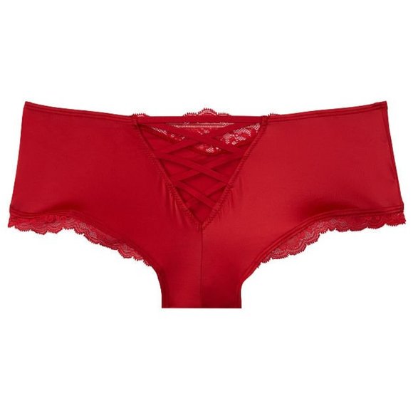 VS VERY SEXY Micro Lace-Up Cheeky Panty Red Sexy Absolutely Gorgeous! NWT - Picture 10 of 14